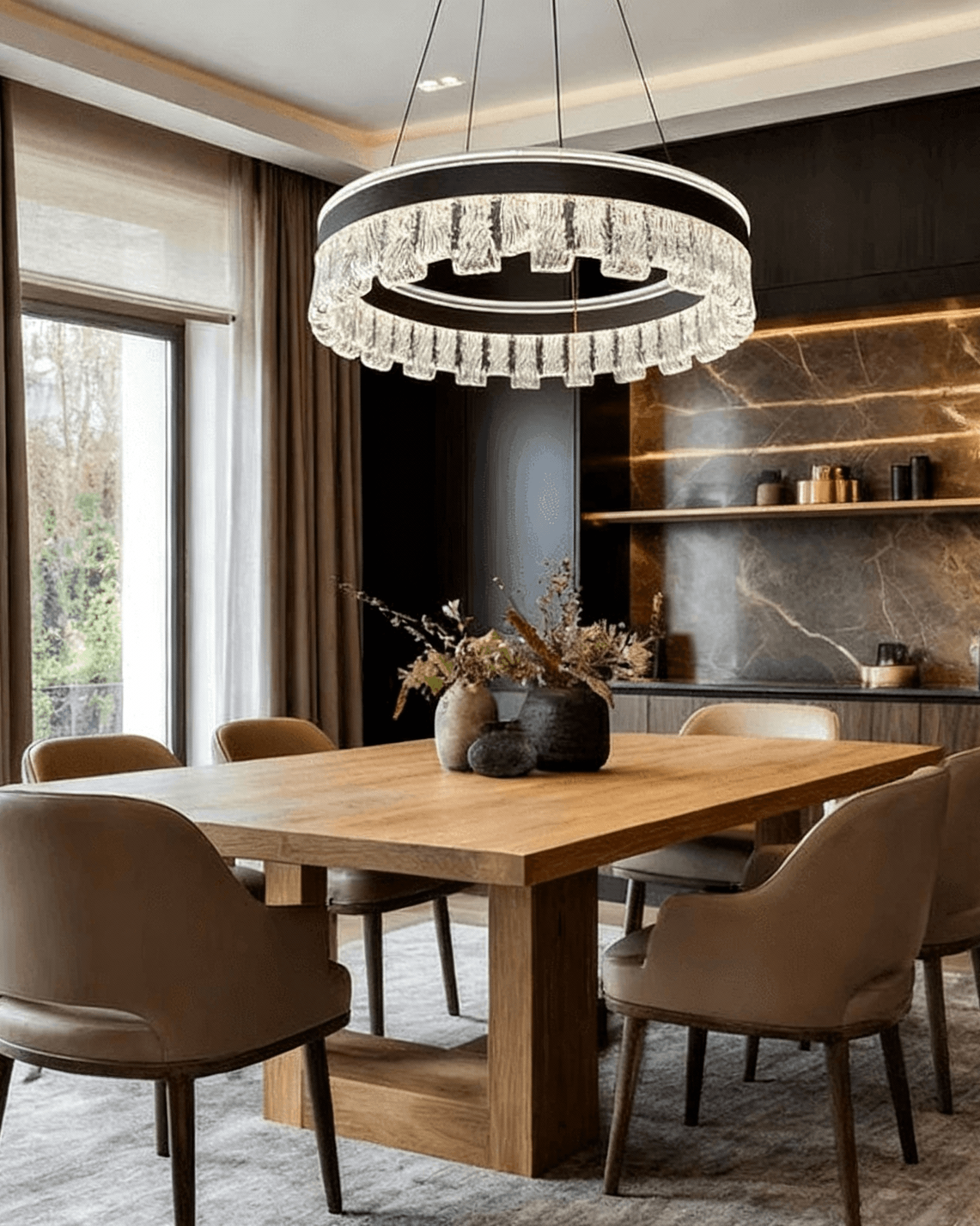 Lustra Crown Crystal Chandelier - 600MM