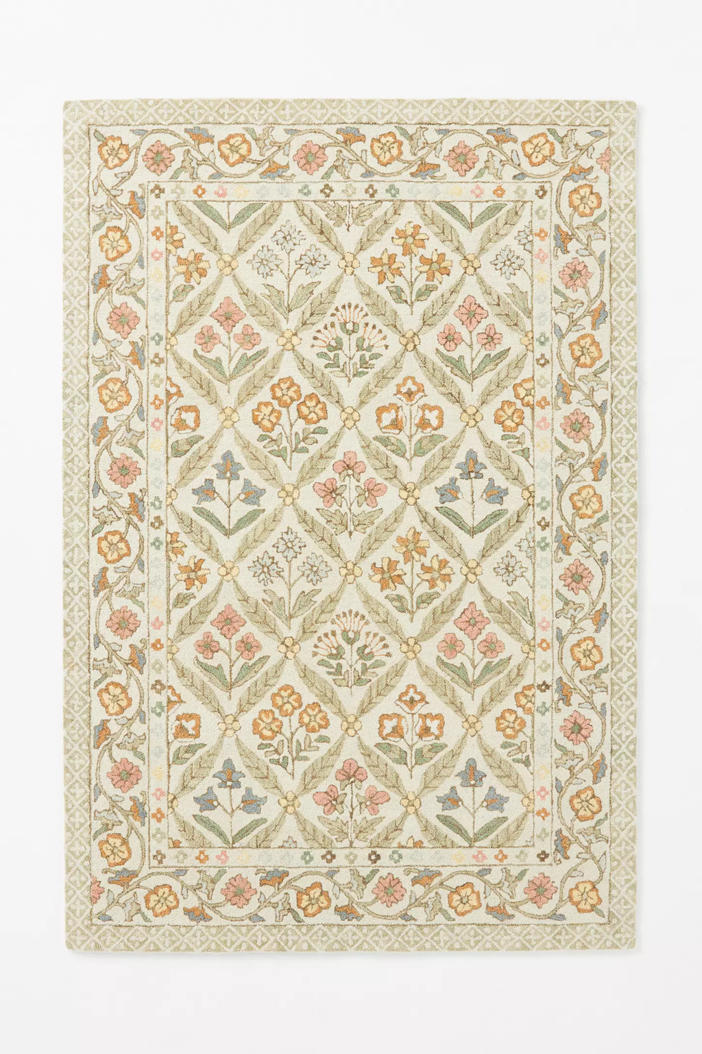 Petal woolen Hand Tufted Carpet