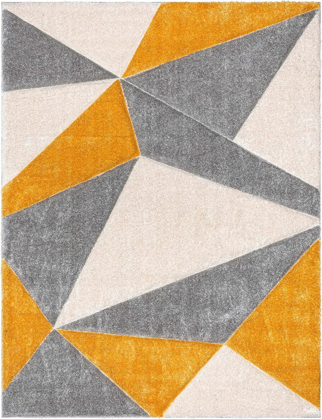 Yellow Beehive Shaggy Carpet