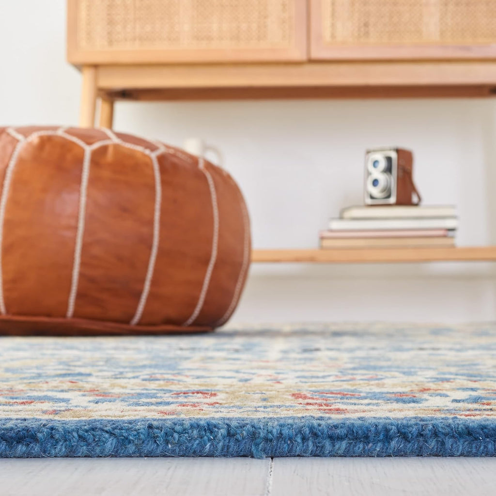 Shabnam Blue woolen Hand Tufted Carpet