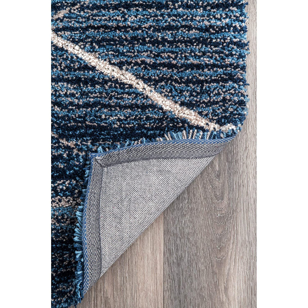 Blue Cross mixture Shaggy Carpet