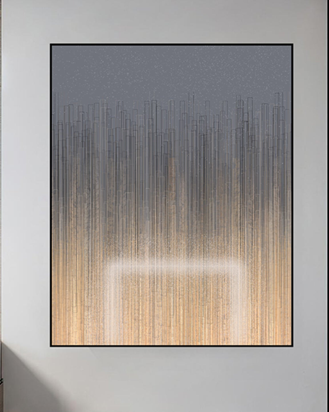 Urban Rainfall 3D Abstract Oil Painting