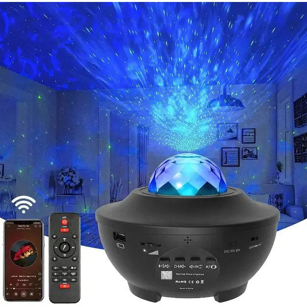 Trippiyii: Galaxy Star Projector with Bluetooth Speaker, Remote Control & Multicolor LED Lights for Bedroom & Home D‚àö¬©cor