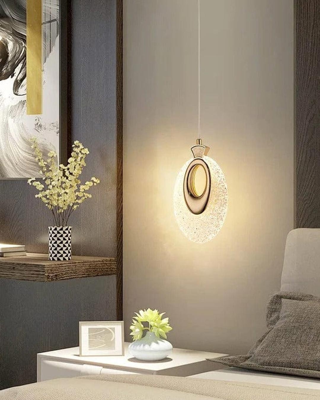 Tinsel Hoop LED Pendant Light