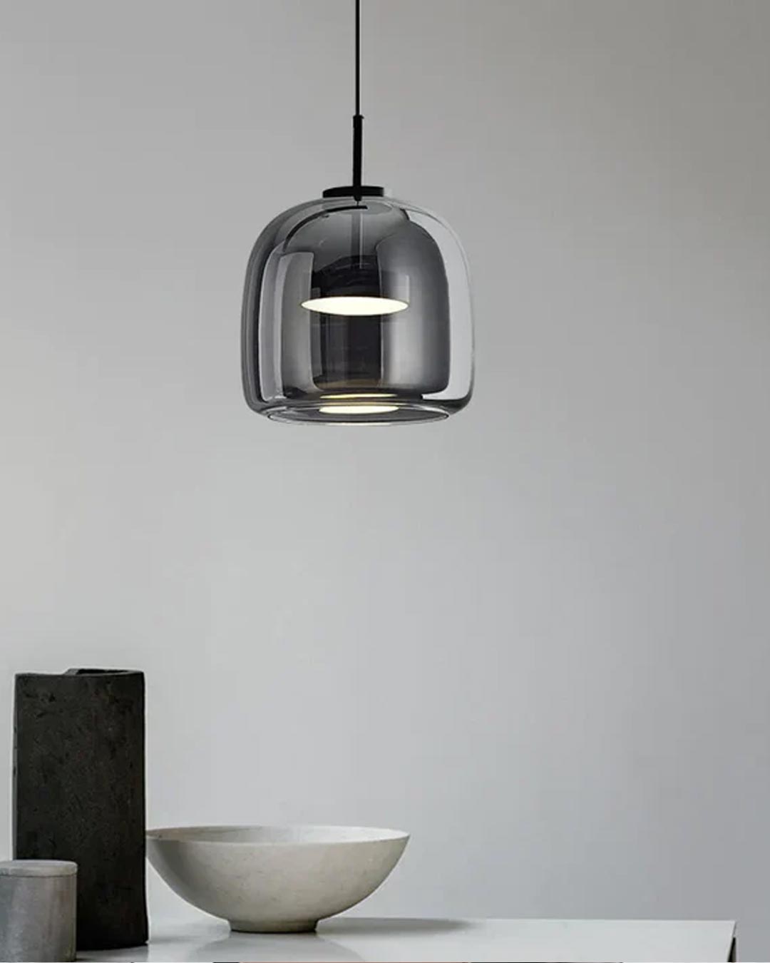 Valentino Ceiling Pendant Light - Smoke