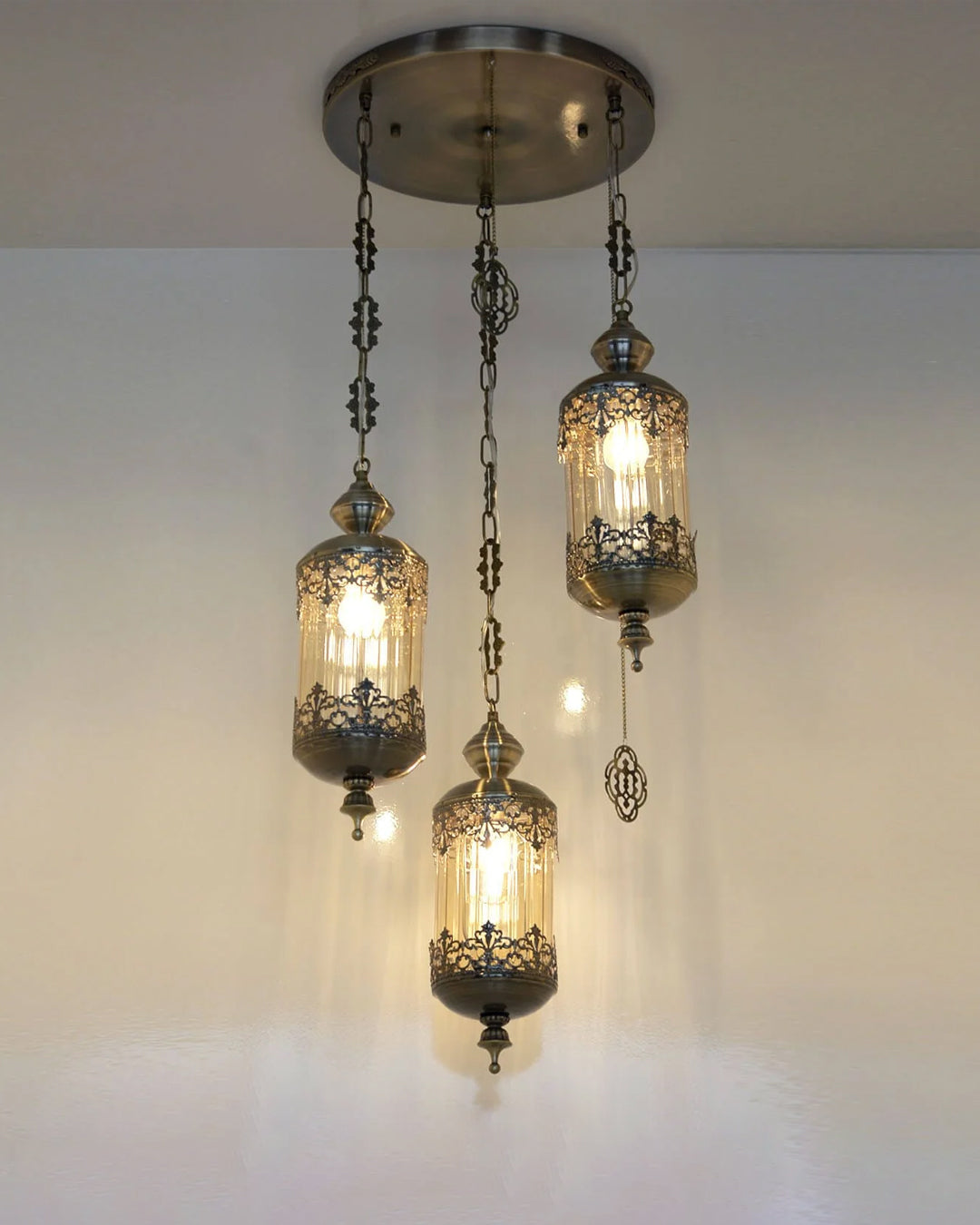 Vintage Moroccan Hanging Pendant Light