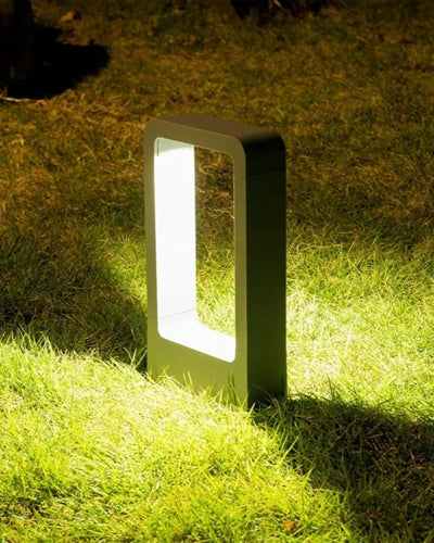 Rectangular Frame LED Garden Bollard Light - Small