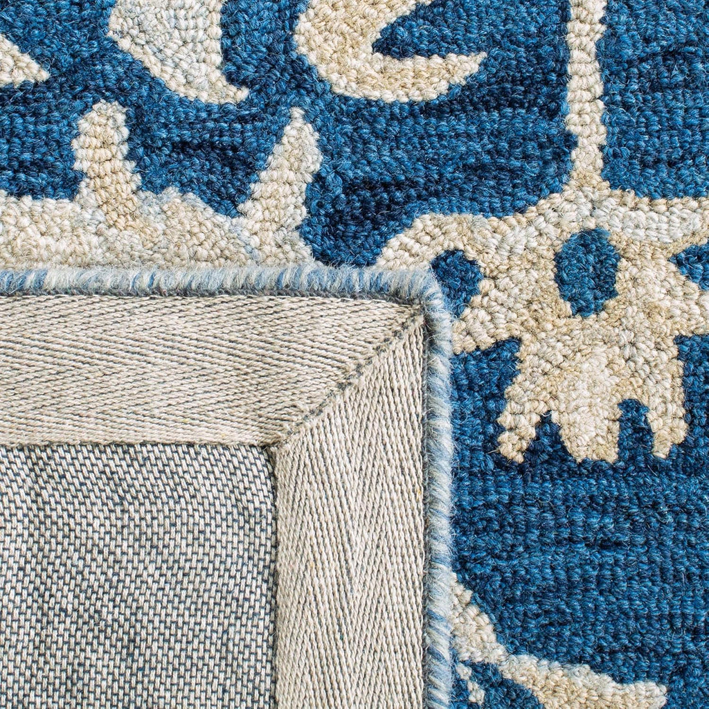 Afghan Aura Blue woolen Hand Tufted Carpet
