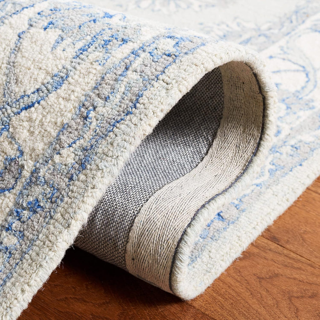 Golbahar Grey woolen Hand Tufted Carpet