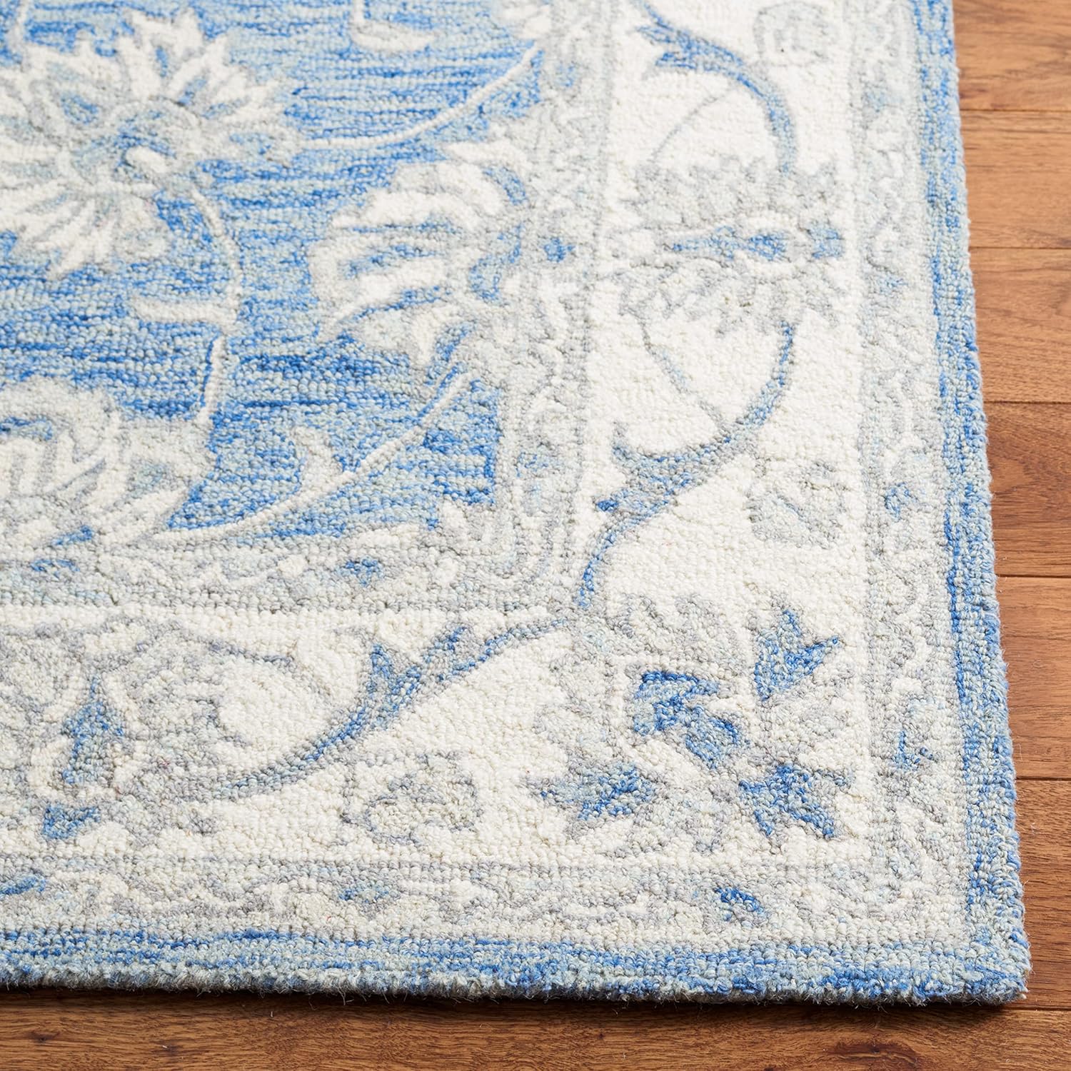 Golbahar Blue woolen Hand Tufted Carpet