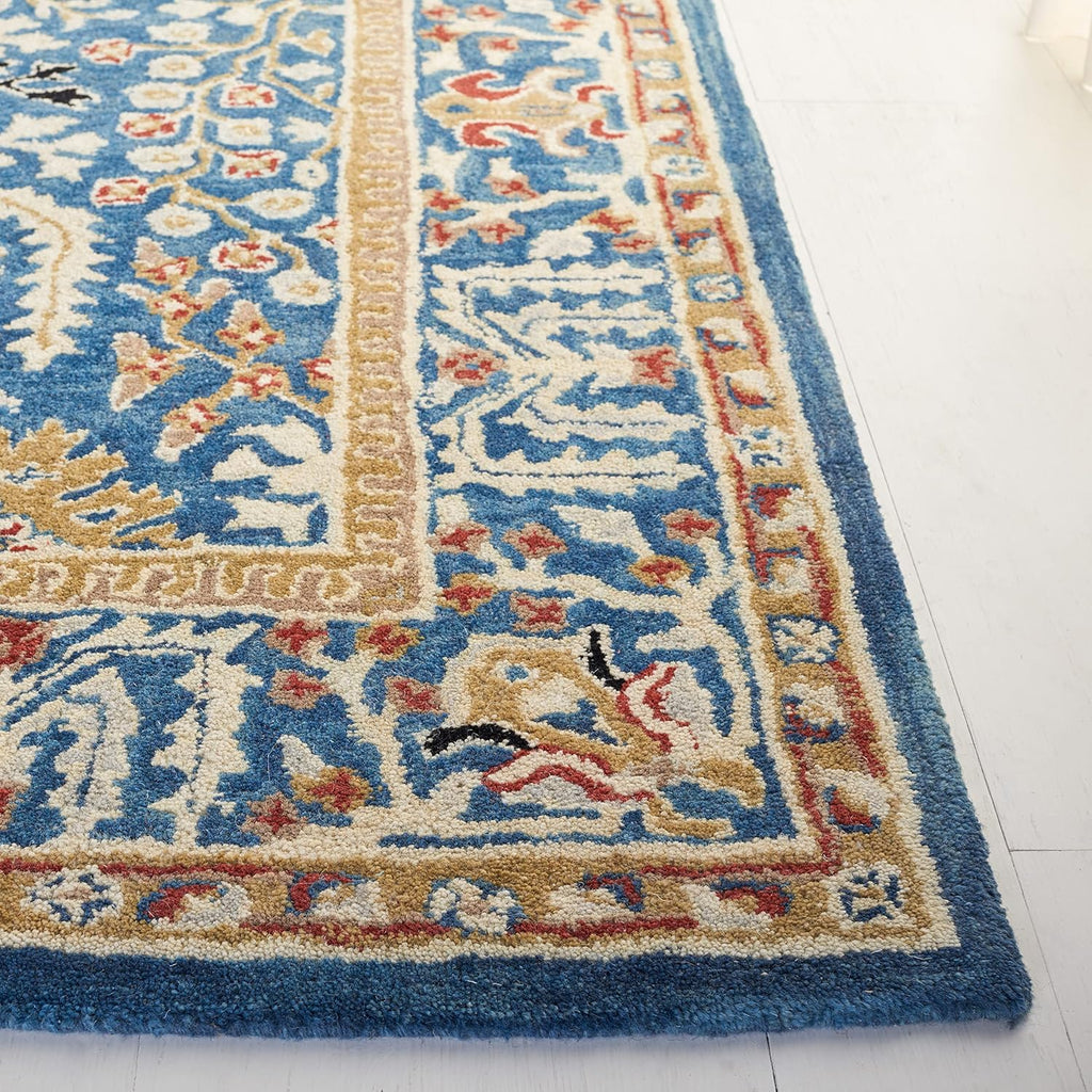 Shabnam Blue woolen Hand Tufted Carpet
