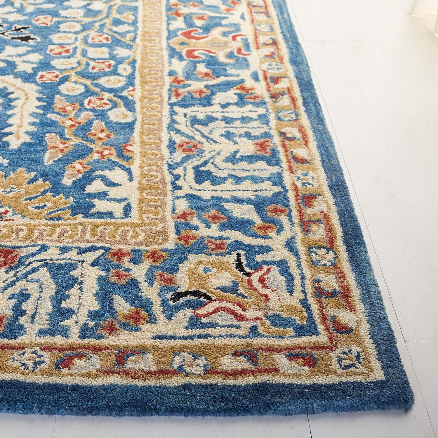 Shabnam Blue woolen Hand Tufted Carpet
