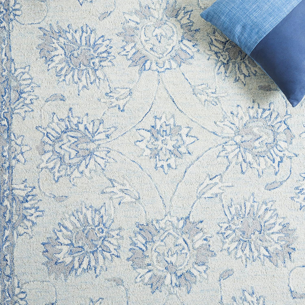 Golbahar Grey woolen Hand Tufted Carpet