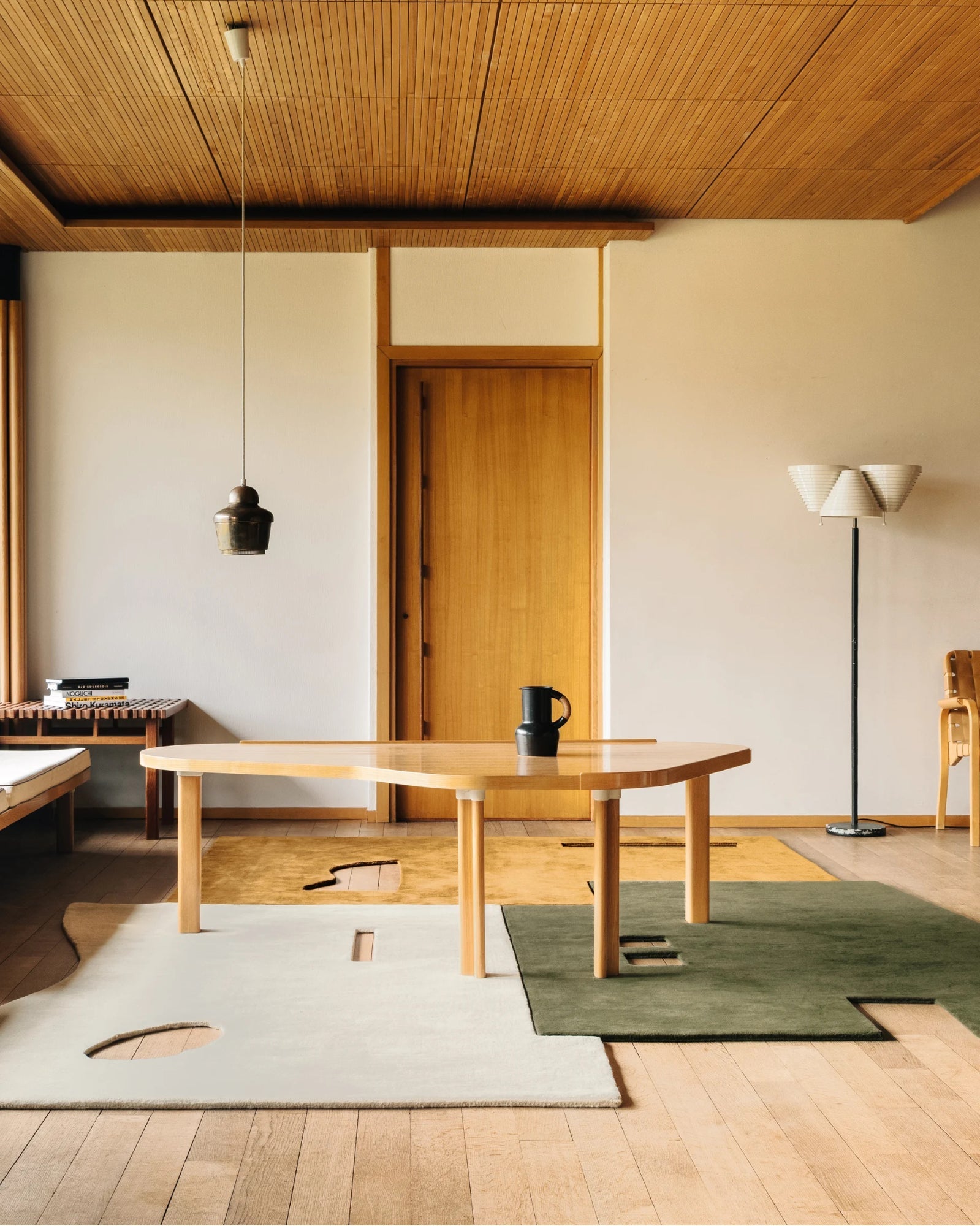 Green Dot Hand Tufted Carpet