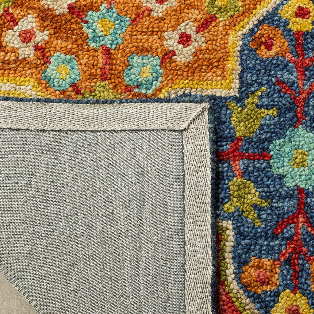 Sapphire Charm Yellow woolen Hand Tufted Carpet