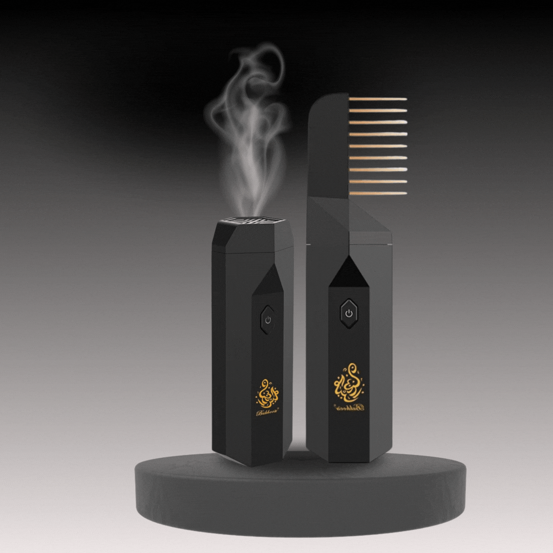 Divine: Rechargeable Bakhoor Natural Fragrance Comb & Electric Incense Diffuser for Hair, Aromatherapy, Meditation & Yoga
