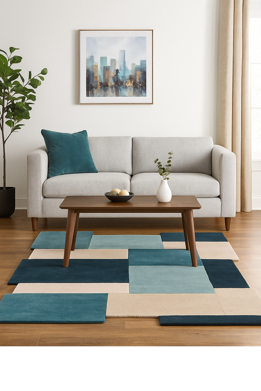 Alure Yellow woolen Hand Tufted Carpet