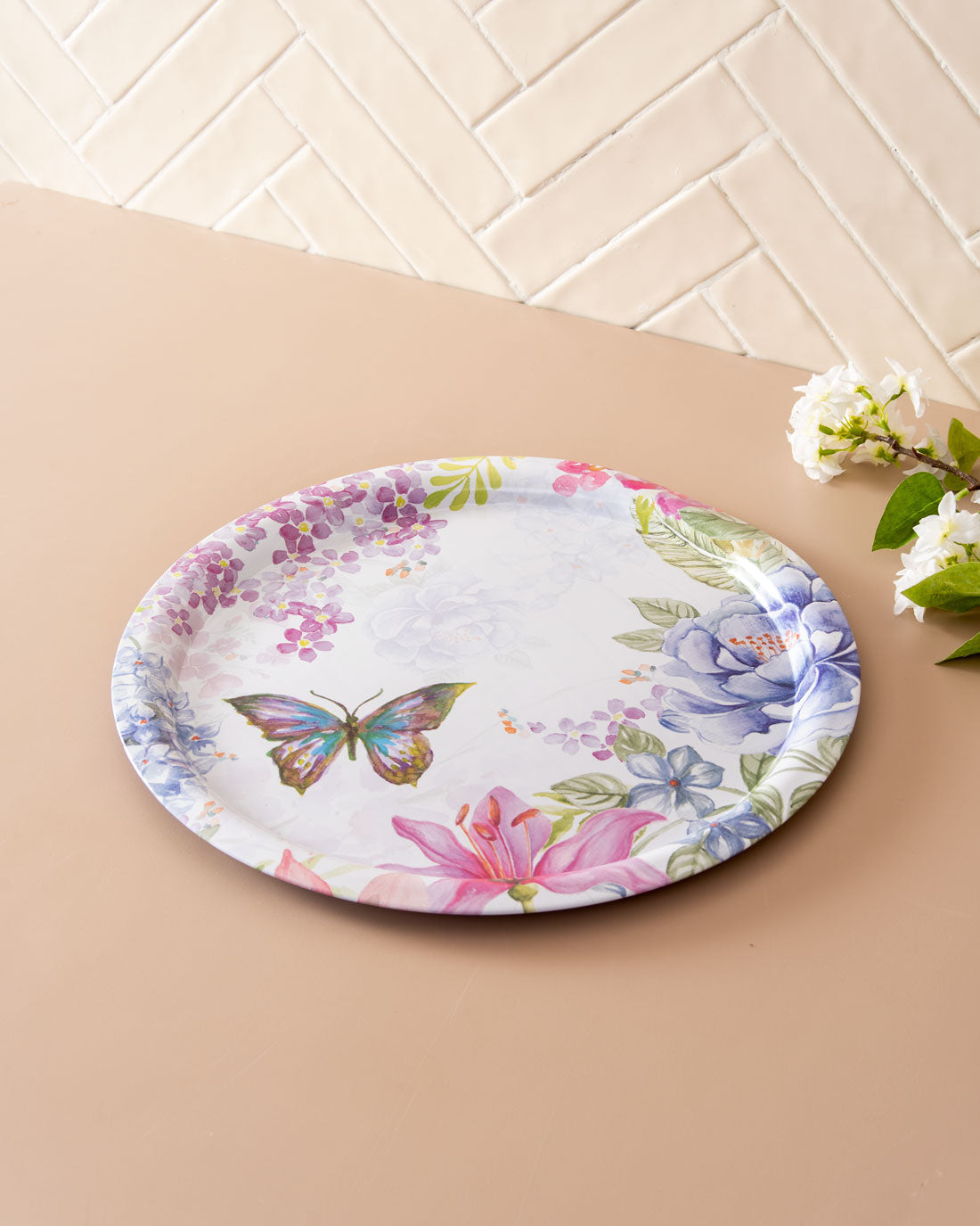 Butterfly Serving Tray - Set Of 2