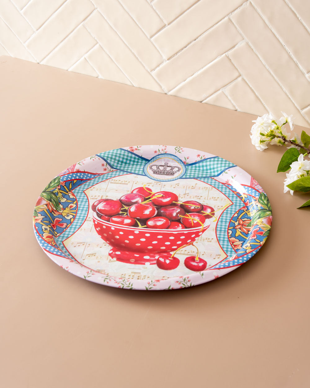 Cherries' Serving Tray - Set Of 2