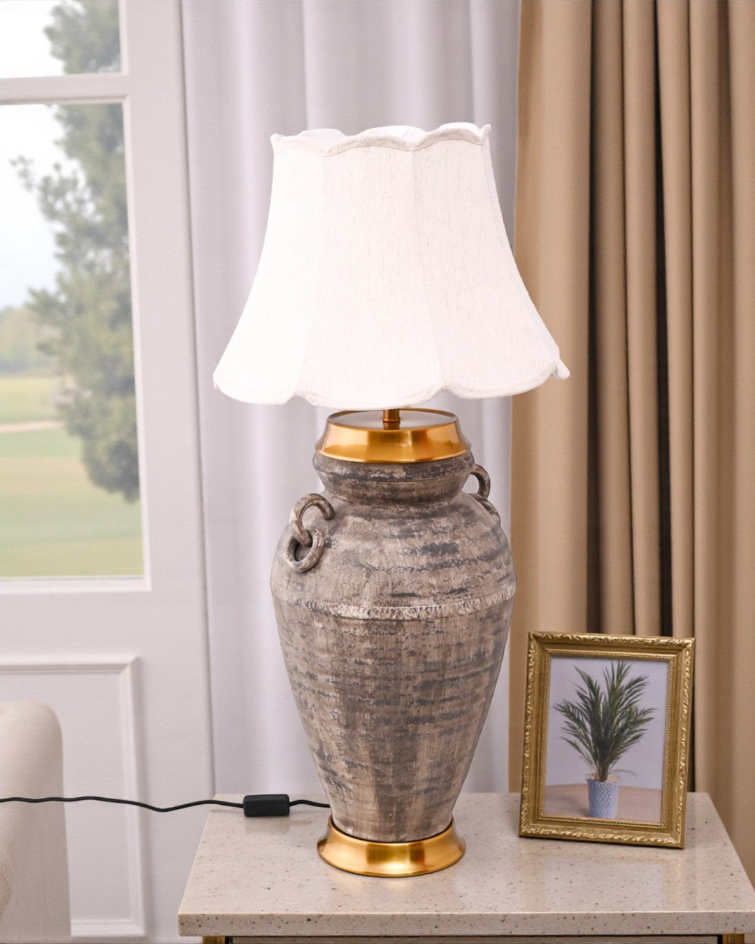 Tuscan Heritage Amphora Table Lamp