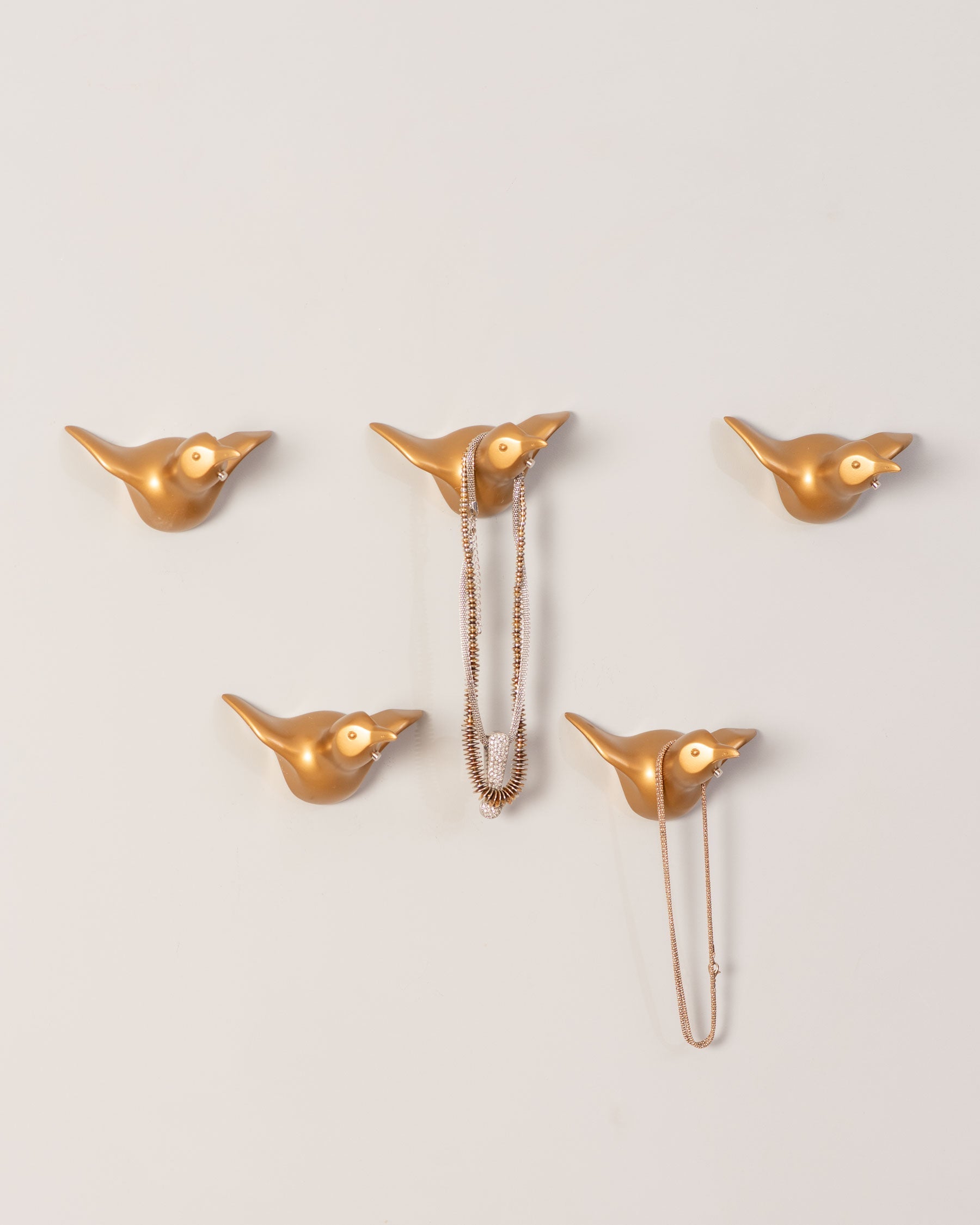 Flying Bird Wall Hooks - Set of 5