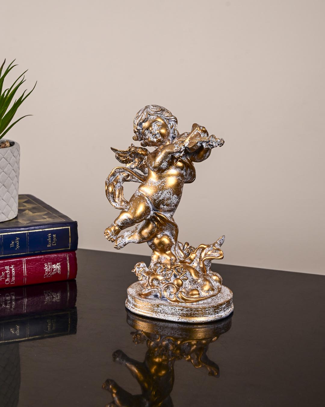 Angel Cherub Playing Violin