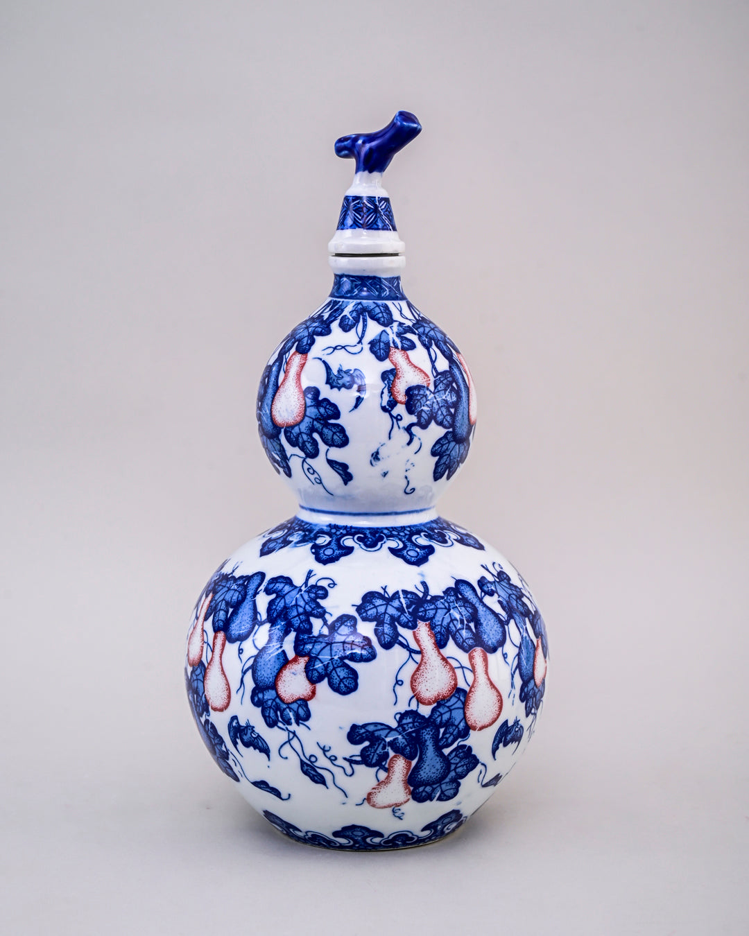 Blue and White Double Gourd Vase - Large
