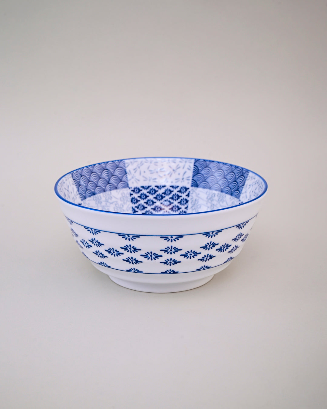 Midnight Mosaic Ceramic Serving Bowl