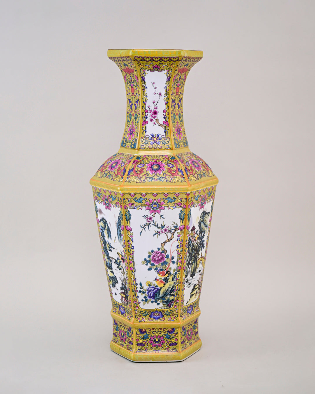 Dynasty Garden Cloisonn‚àö¬© Vase - Yellow