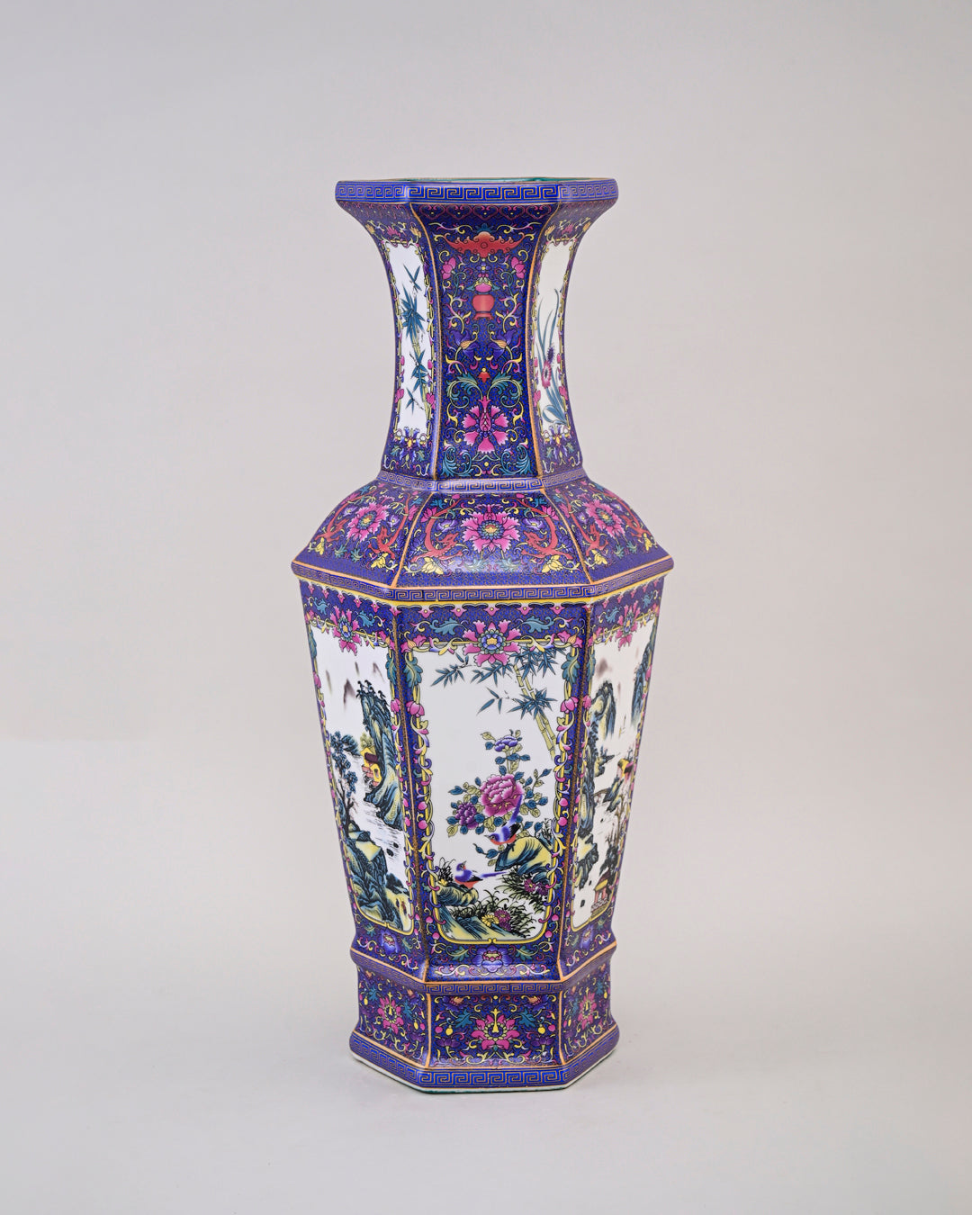 Dynasty Garden Cloisonn‚àö¬© Vase - Blue
