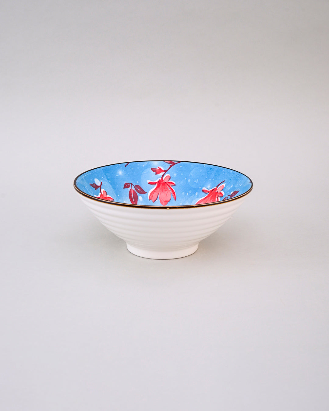 Scarlet Blossom Serving Bowl