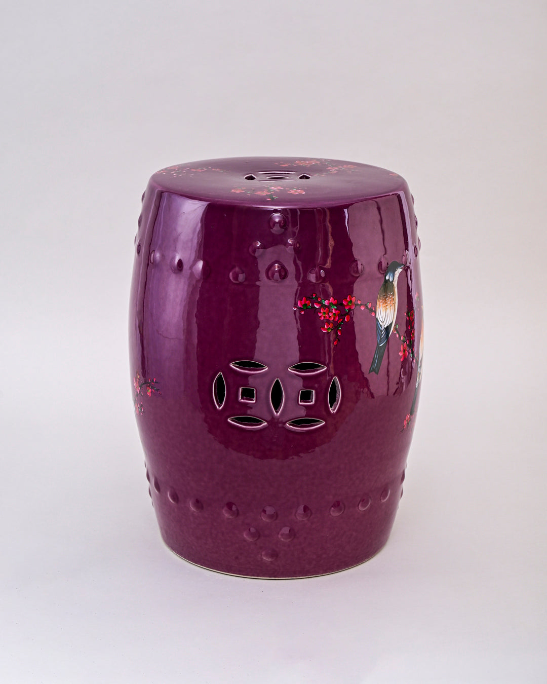 Plum Blossom Bird Garden Stool