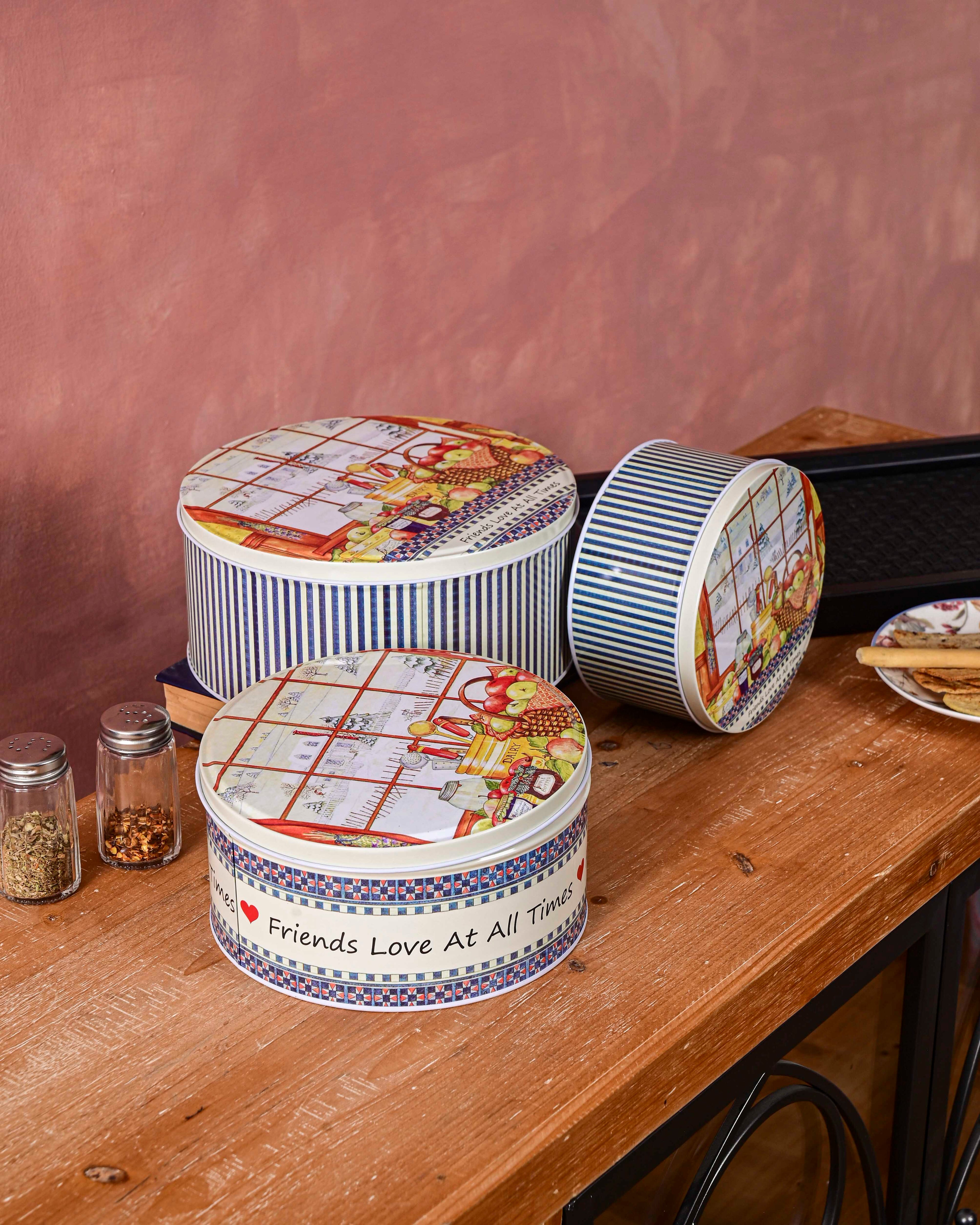 Homestead Round Storage Canister - Set Of 3