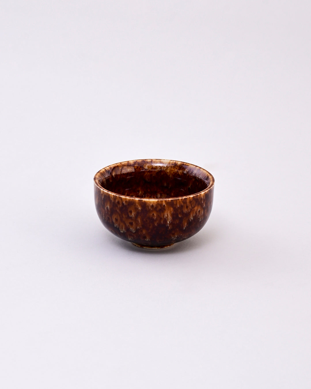 Rustic Brown Glazed Ceramic Dip Bowl