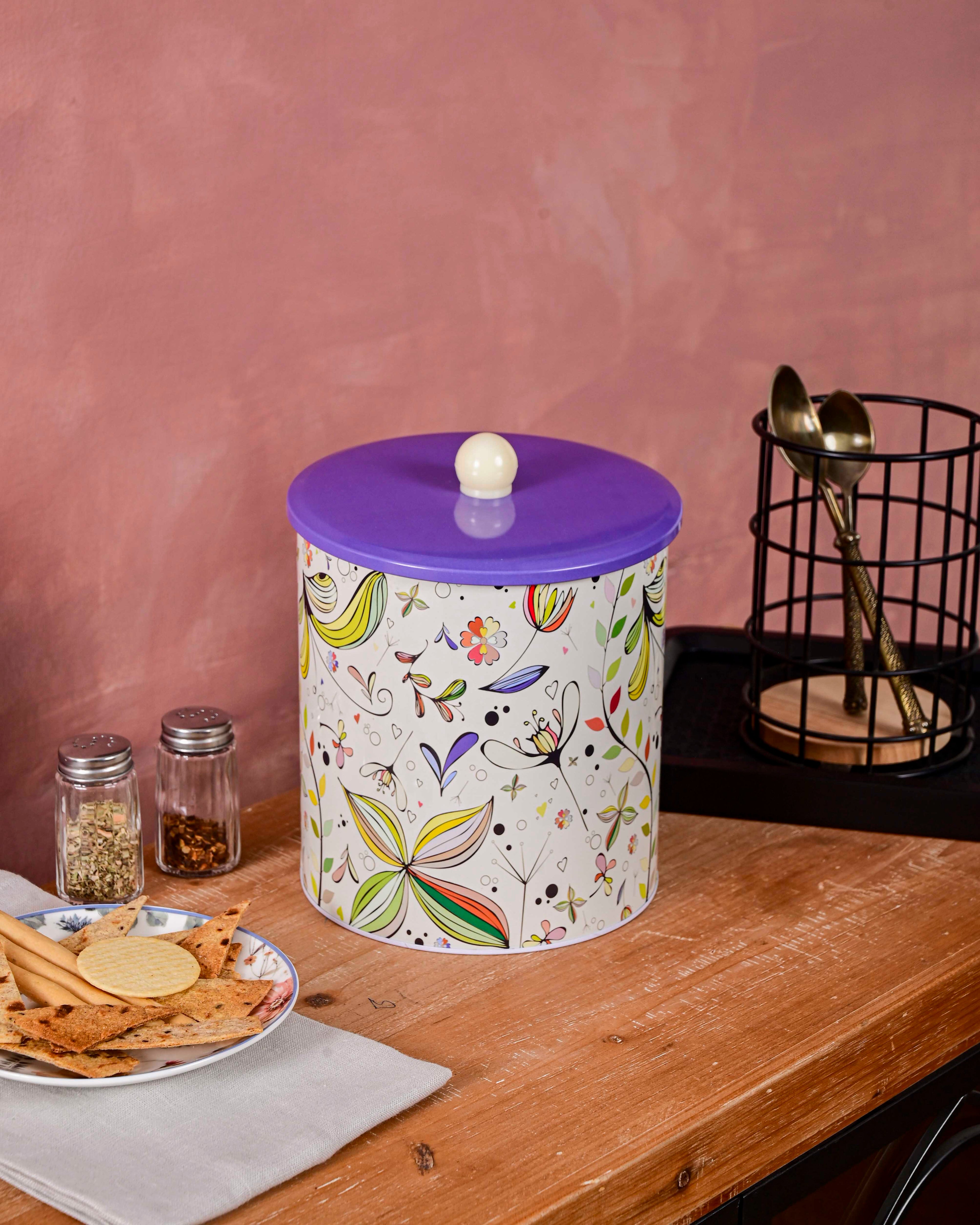 Whimsical Bloom Kitchen Storage Canister