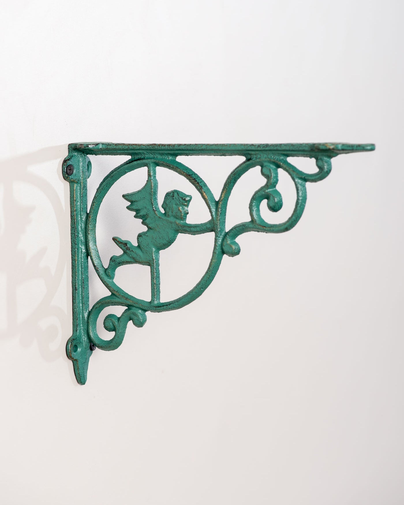 Angel Cherub Cast Iron Decorative Shelf Set