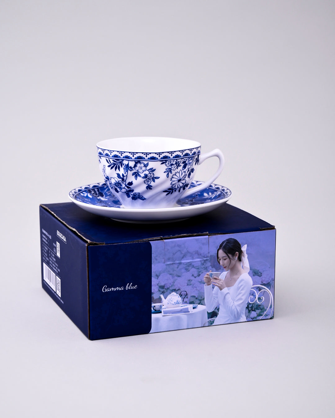 Classic Delft Blue Tea Cup With Saucer