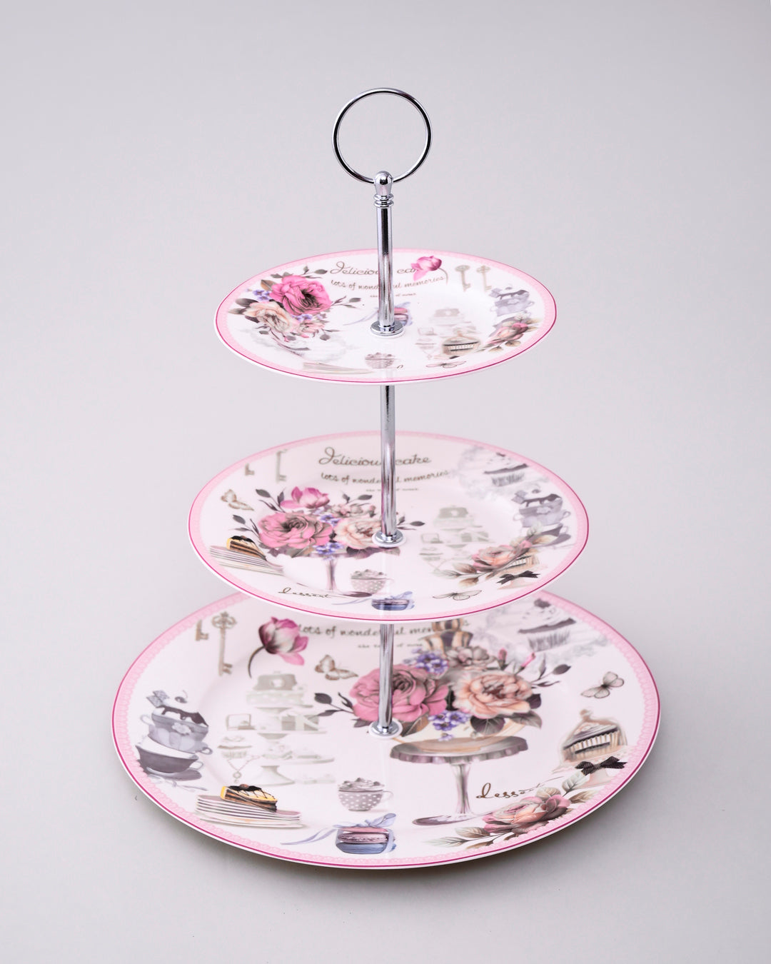 Parisian Rose Caf‚àö¬© 3-Tier Cake Stand