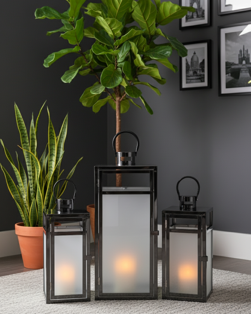 Midnight Glow Candle Lantern