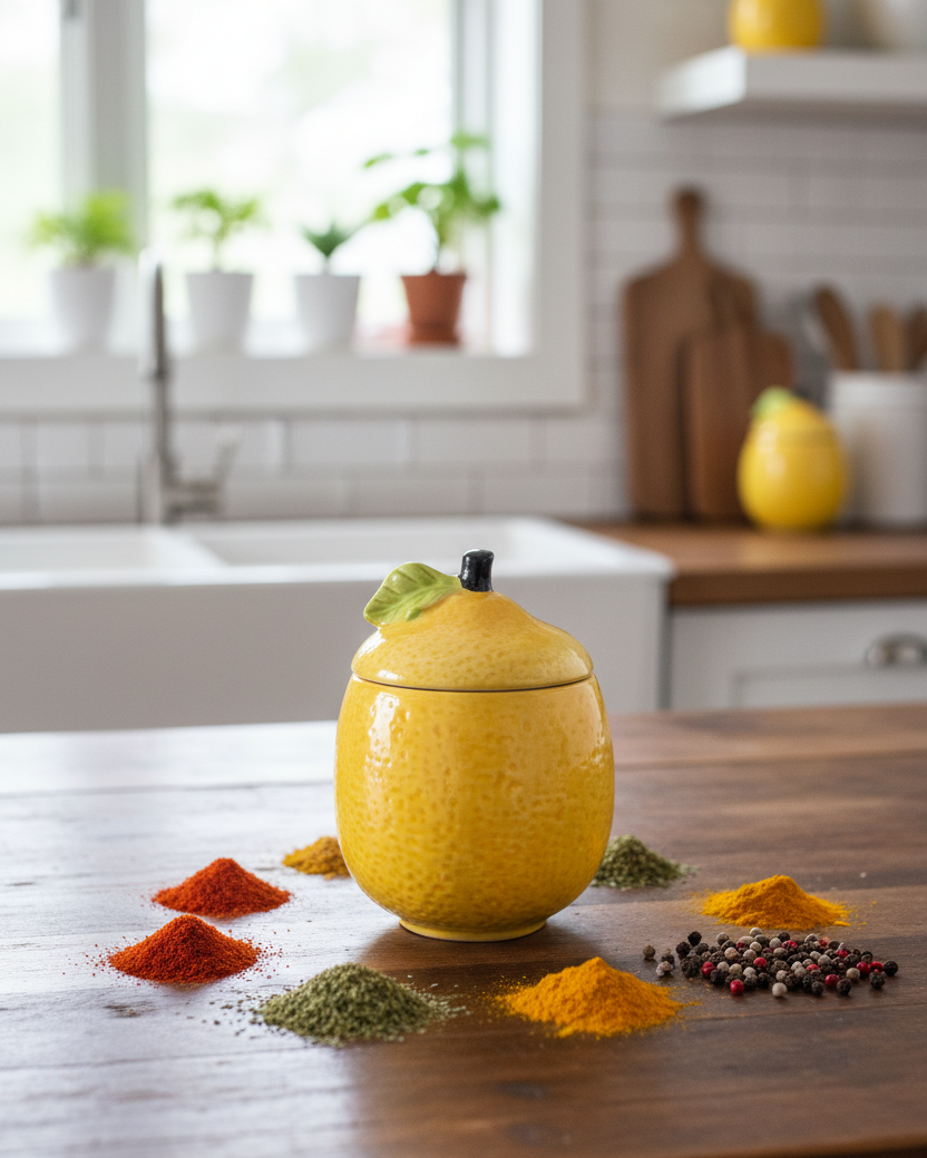 Delight Lemon Kitchen Canister