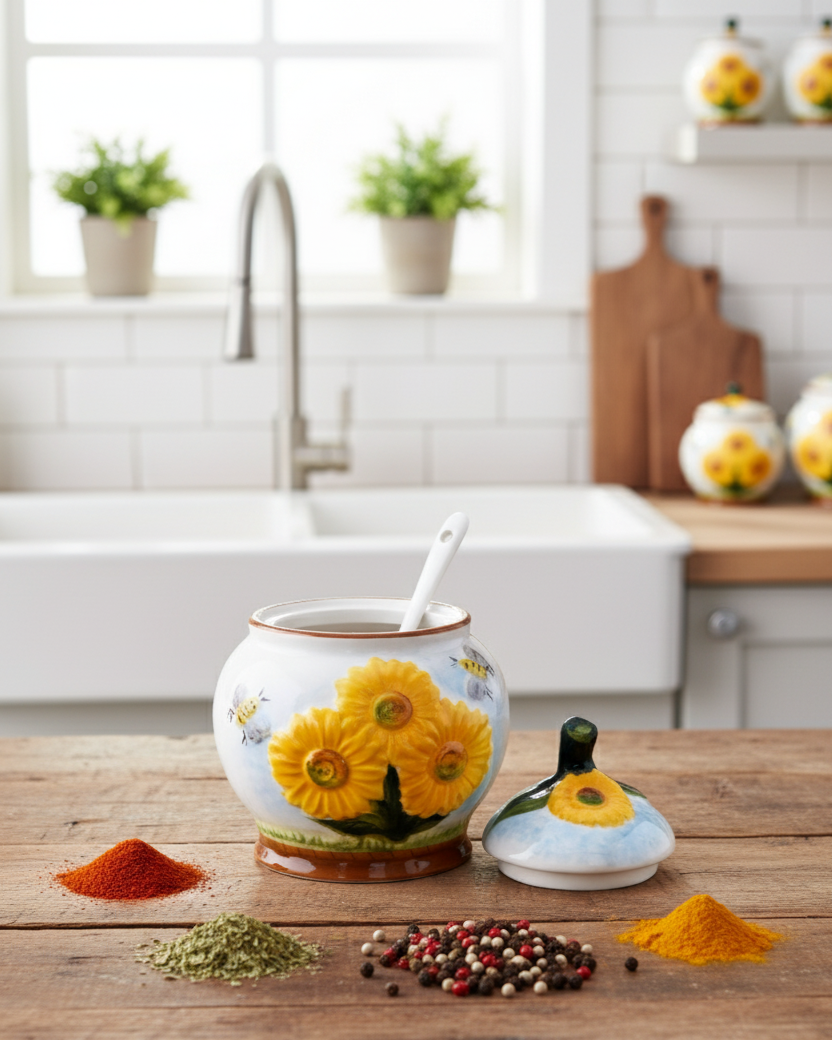 Sun Flower Bilss Kitchen Canister