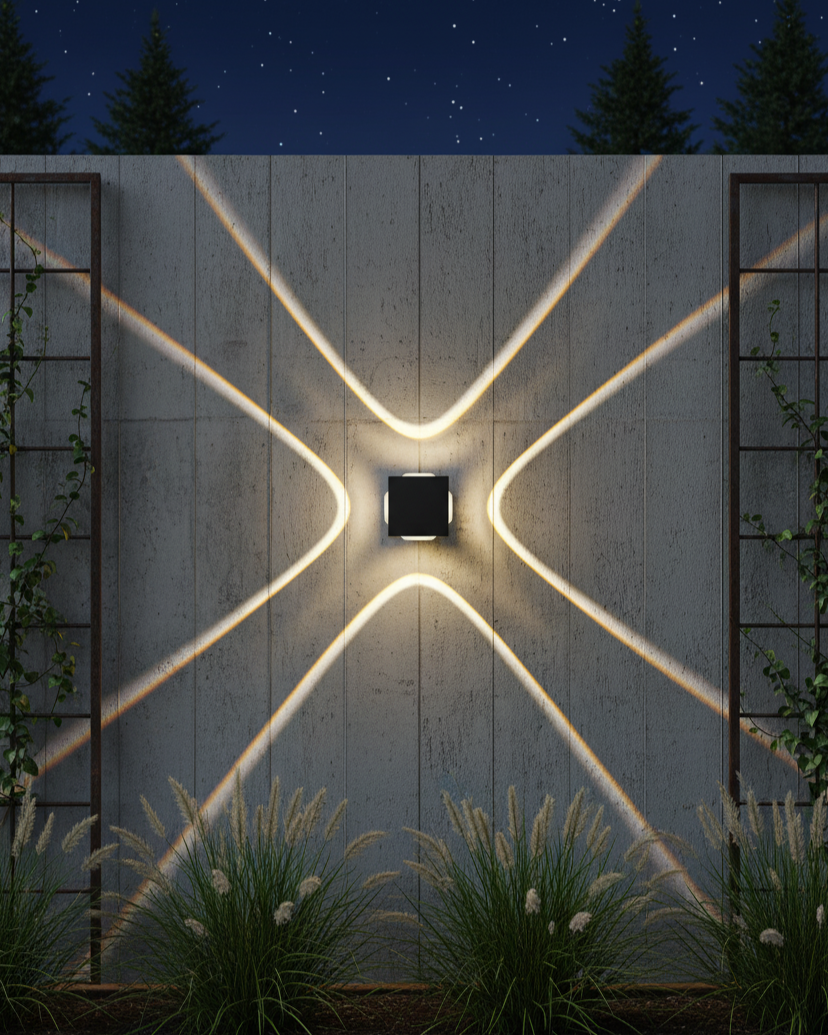 Cross Glow Outdoor Wall Light
