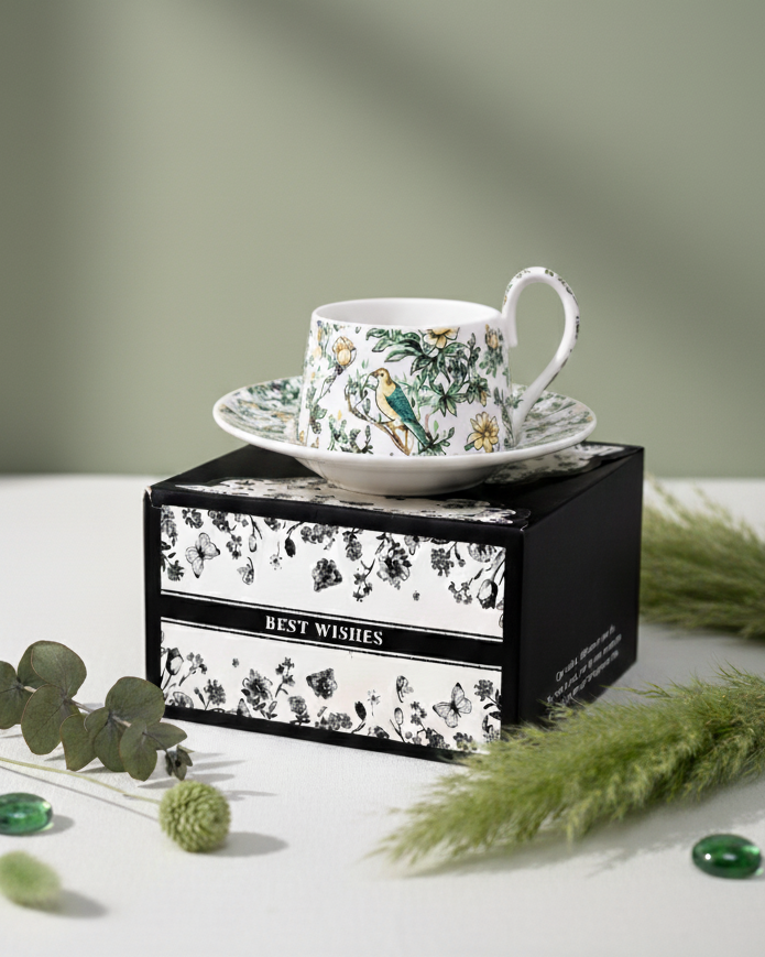 Spring Songbird Tea Cup With Saucer