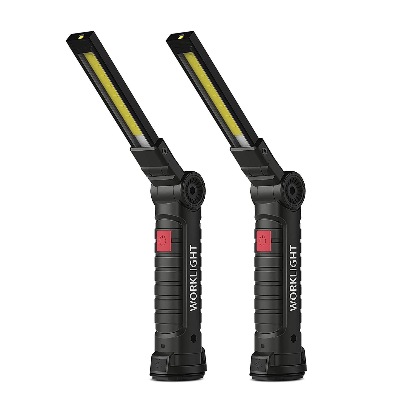 WorkLight: Rechargeable LED Work Light with Magnetic Base & 360¬¨‚àû Folding Design, 5 Lighting Modes, Hook & Portable Torch for Car Repair, Camping & Emergency Use