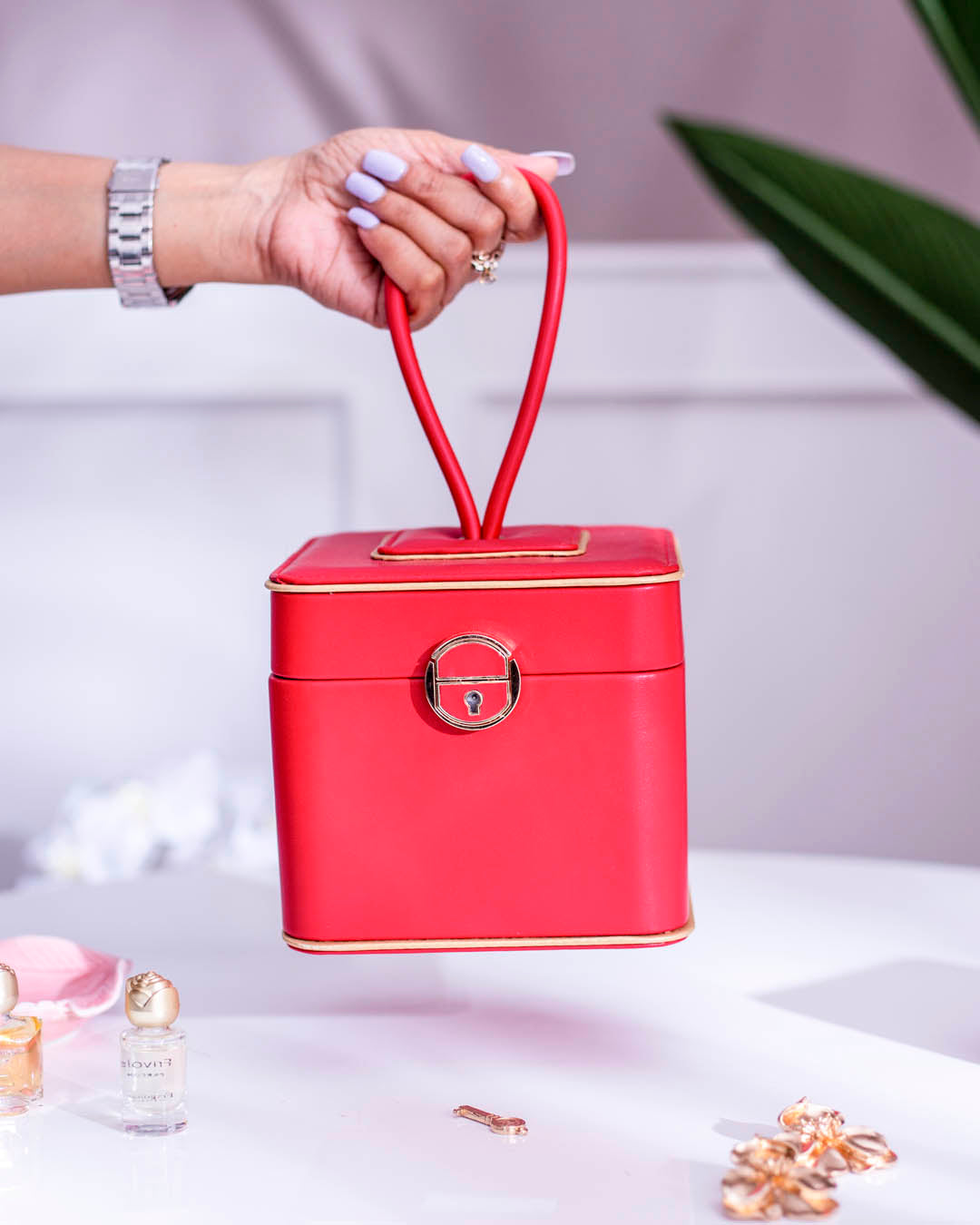 Travel Jewellery Box - Red