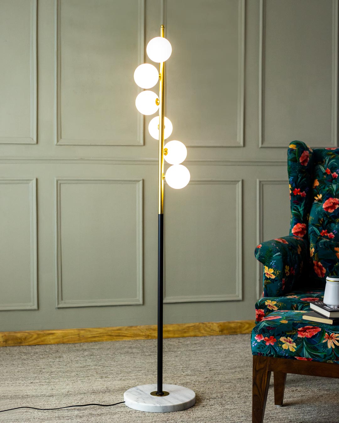 Loft Style Bubble Bar Floor Lamp
