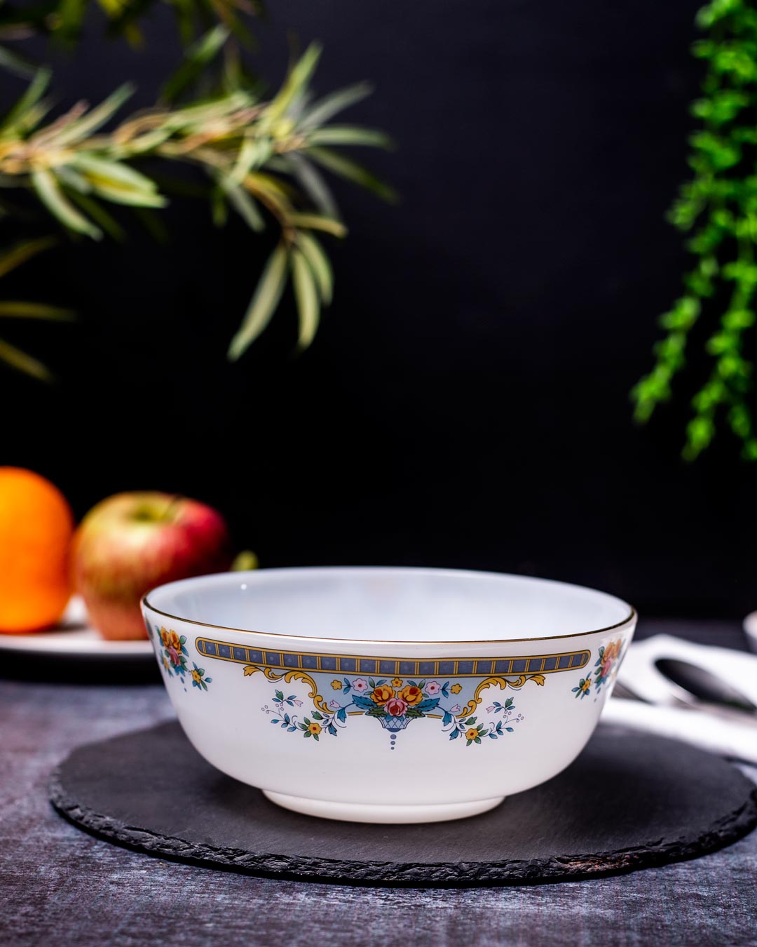 Luxe Gold Rimmed Bowl - Clear