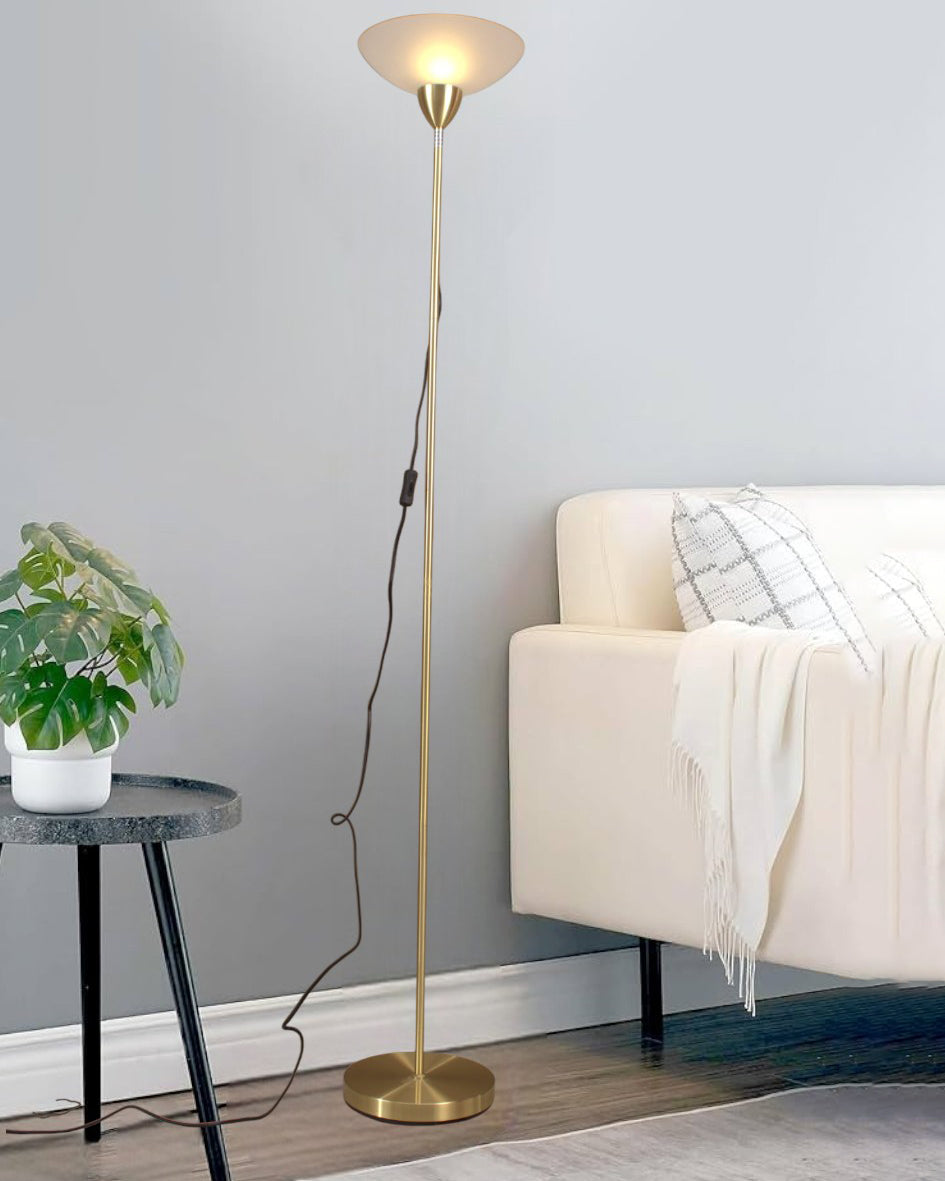 Golden Glow Torchiere Floor Lamp