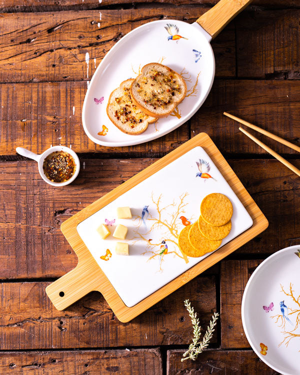 ‚Äö√Ñ√∫Hummingbird‚Äö√Ñ√π Rectangle White Fruit & Cheese Platter