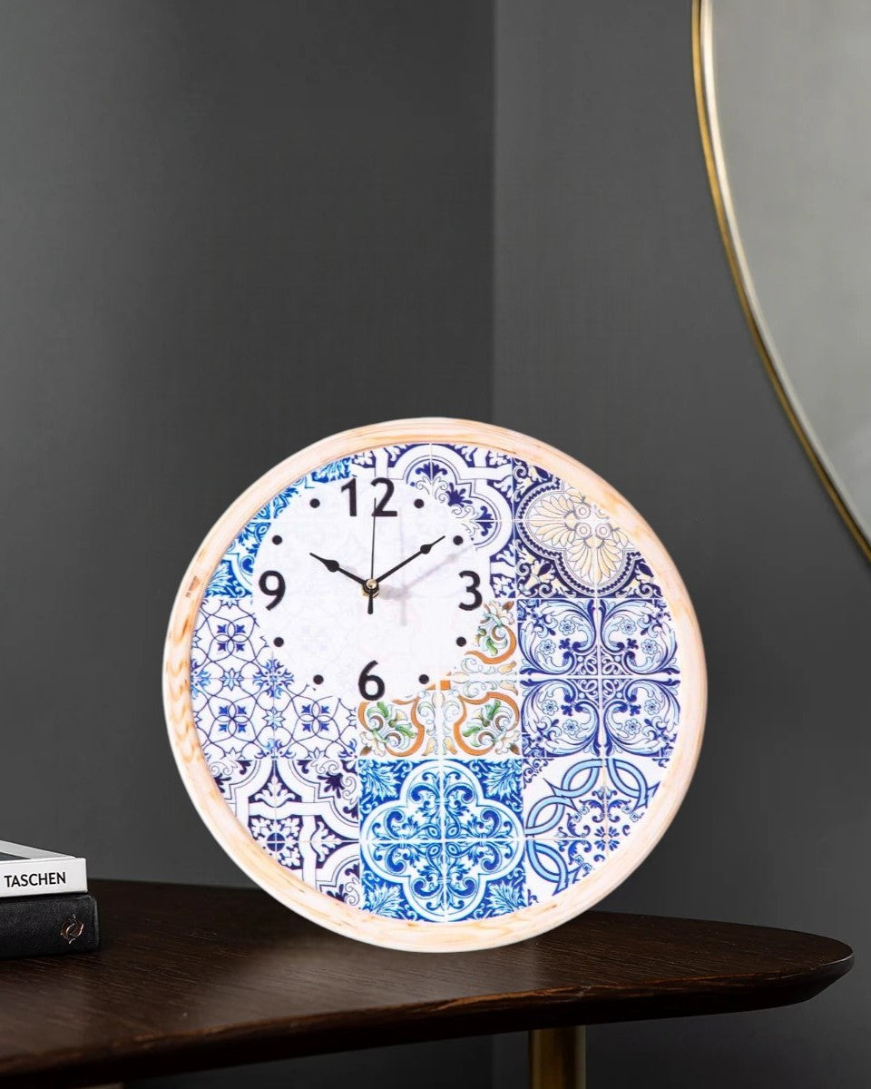 'Time's Artistry' Decorative Table Clock